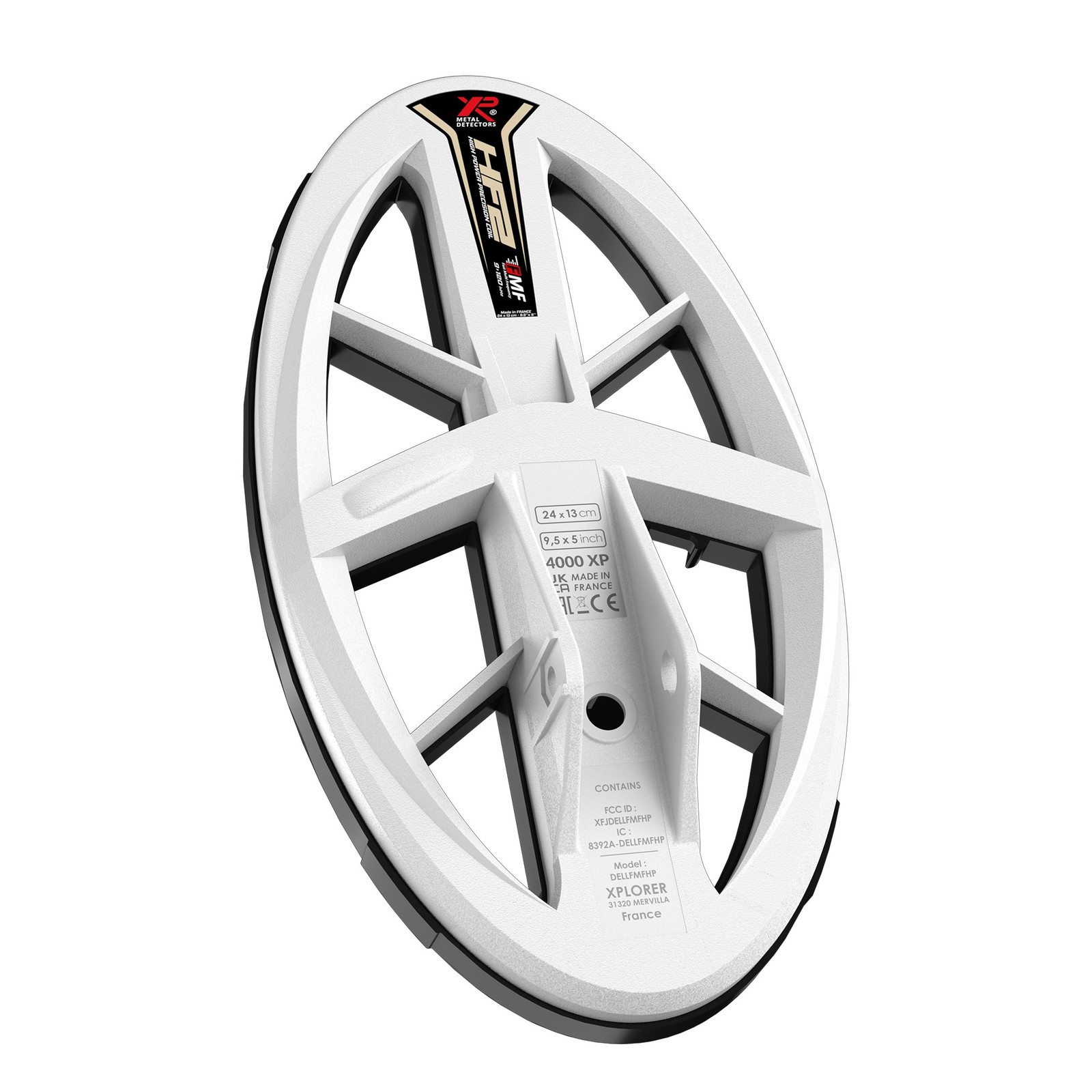 XP Deus II 9.5x5" HF2 FMF Elliptical High Power Precision Search Coil