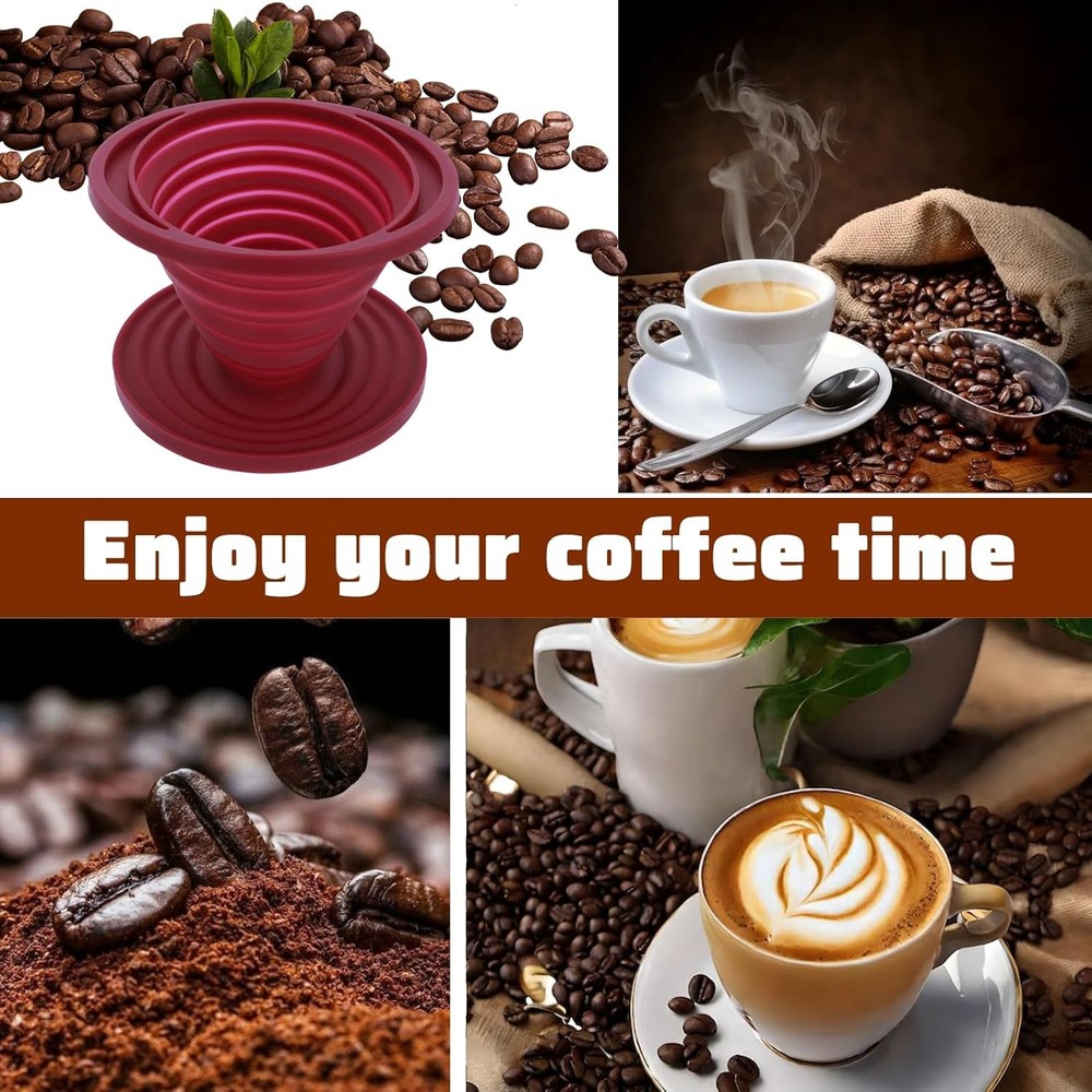 Pour over Coffee Maker Portable Coffee Maker Foldable Reusable Pour over Coffees