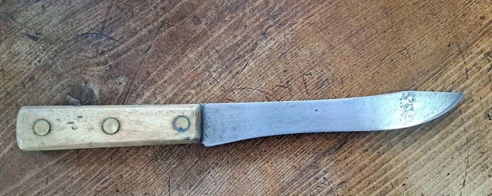Vintage CASE Fixed Blade Wood Handled Knife
