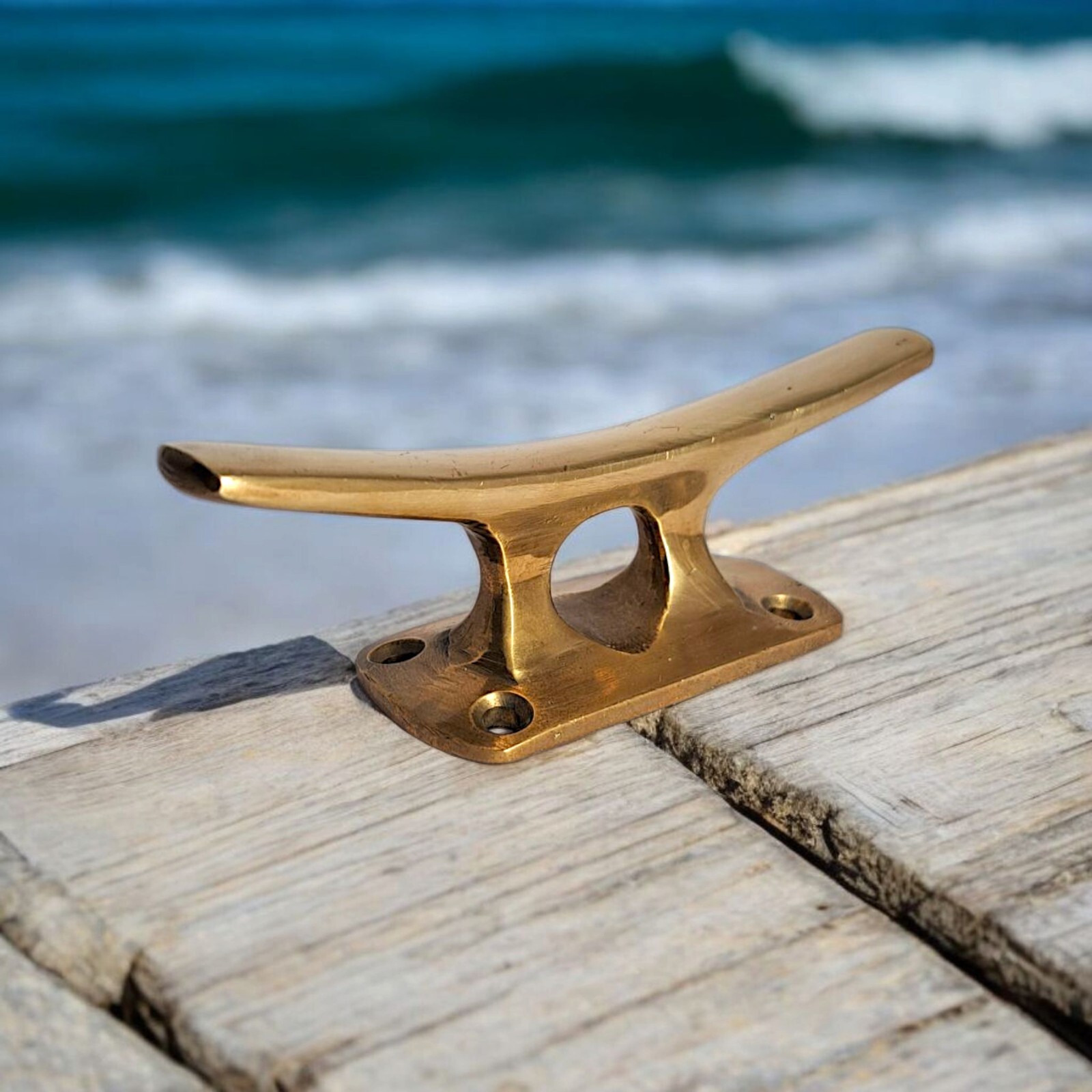 12cm/4.7in Solid Brass Boat Cleat