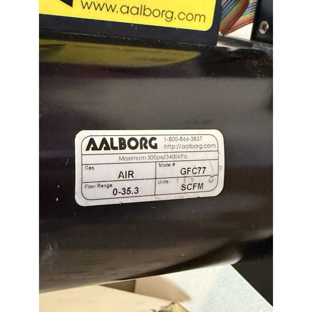 AALBORG Air Mass Flow Controller Meter Flow Range 0-35.3 Model GFCS-013829