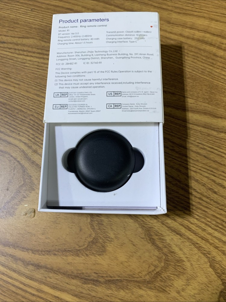 Multi-Function Scroll Control Ring - Color Black- New Open Box
