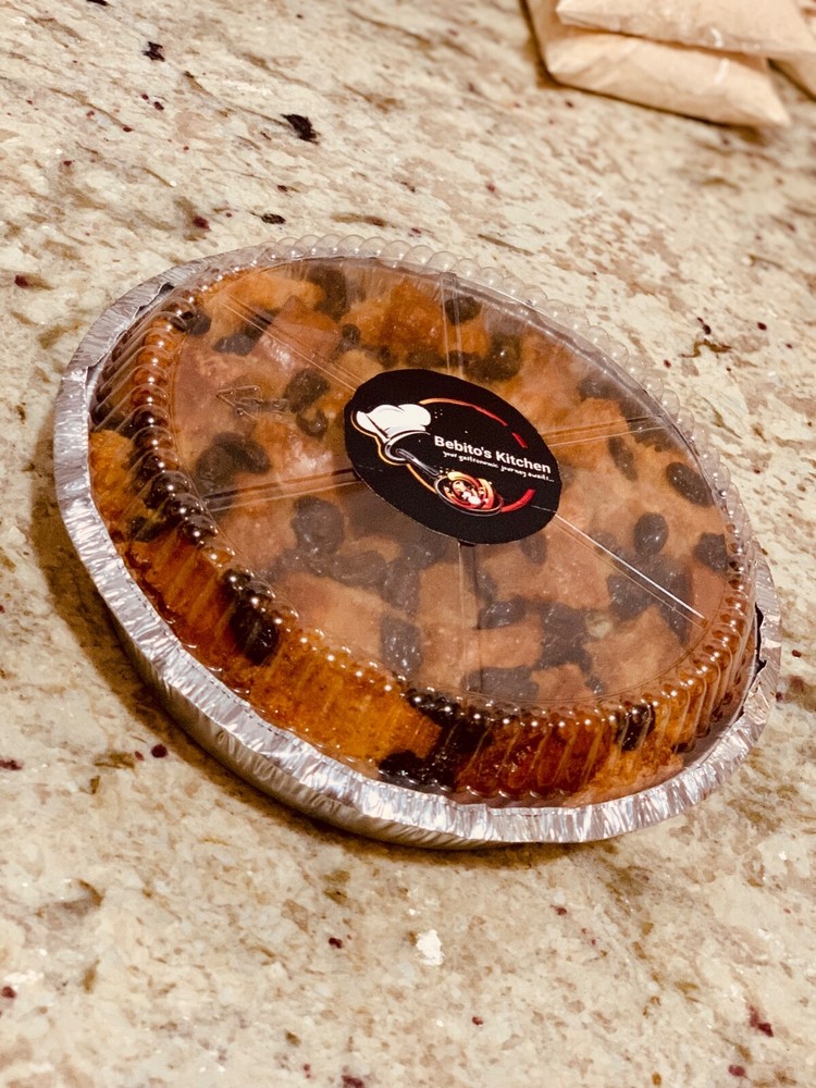 Traditional Jamaican Bread Pudding / 3lbs / 8” Pan