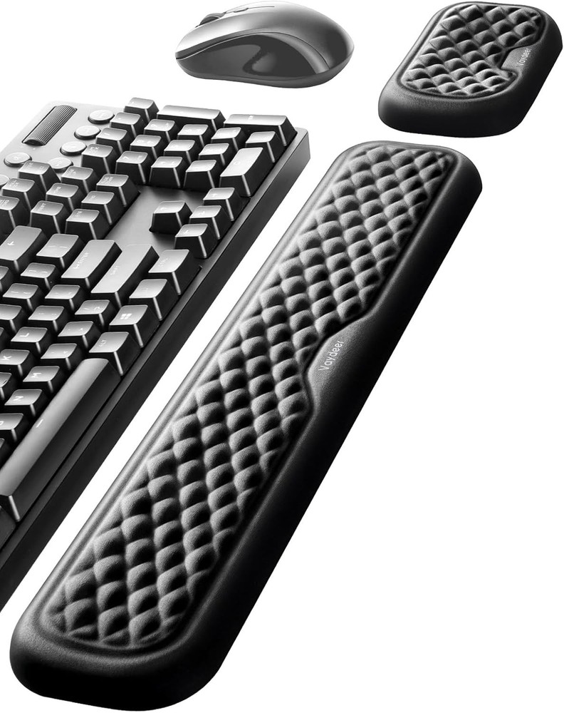 Wrist Rest for Keyboard and Mouse, Computer Ergonomic Wrist Support Pad, Soft...