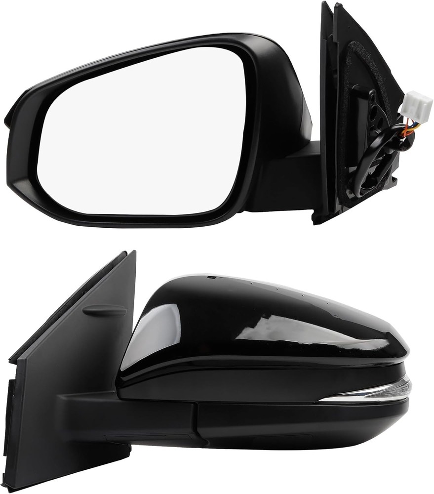 Left Driver Side Door Mirror Assembly Compatible Side, Black