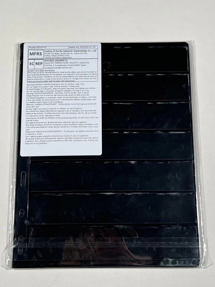 20 Sheets Stamp Pages Collector Stamp Collecting Album Binder Standard 9 Hole...