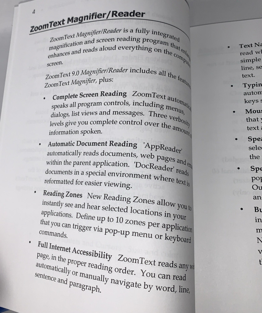 ZoomText 9.0 xFont Magnifier / Reader 2005 Windows Xp