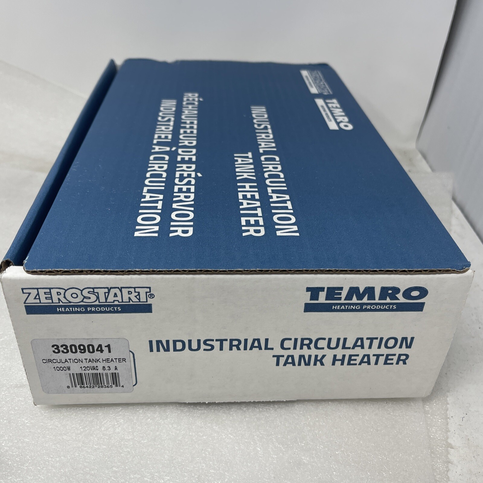 Phillips & Temro Zerostart Circulation Tank Heater, 1000W, 120 VAC, 3309041