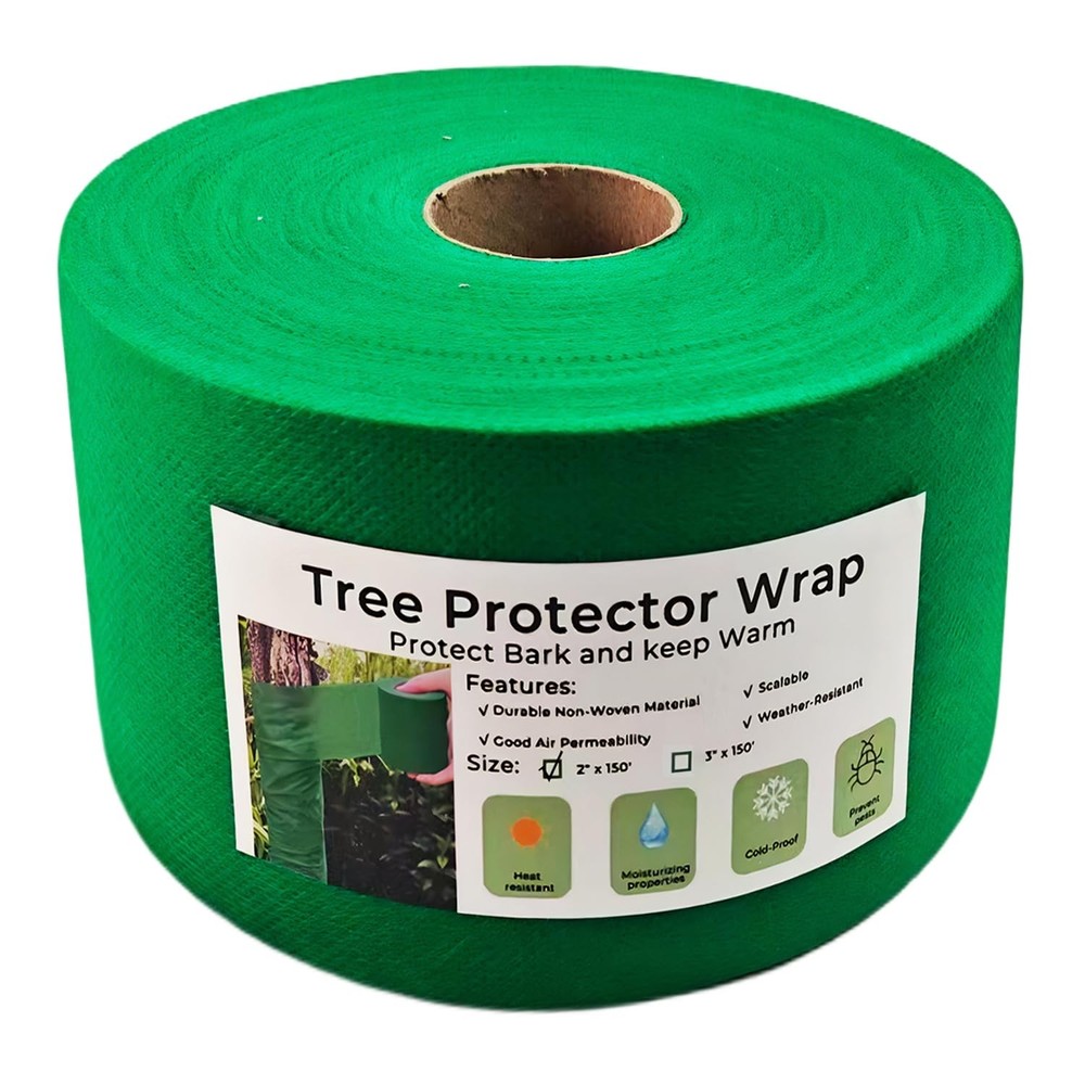 Gylreus Tree Protector Wraps Winter Cold-Proof 2" x 150', Green
