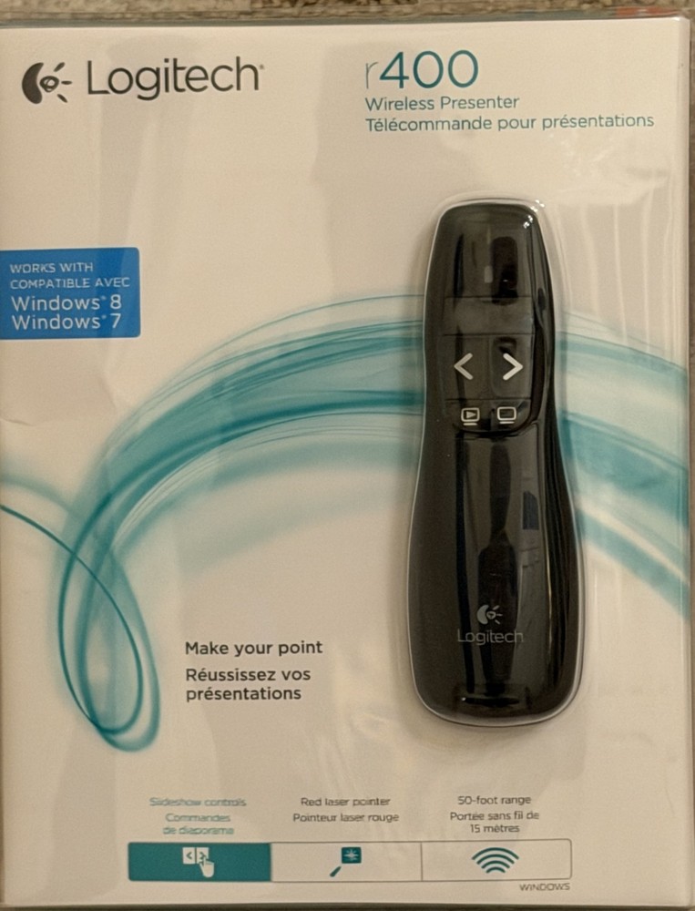 Logitech Wireless Presenter R400 Wireless Presentation Remote - Sealed New