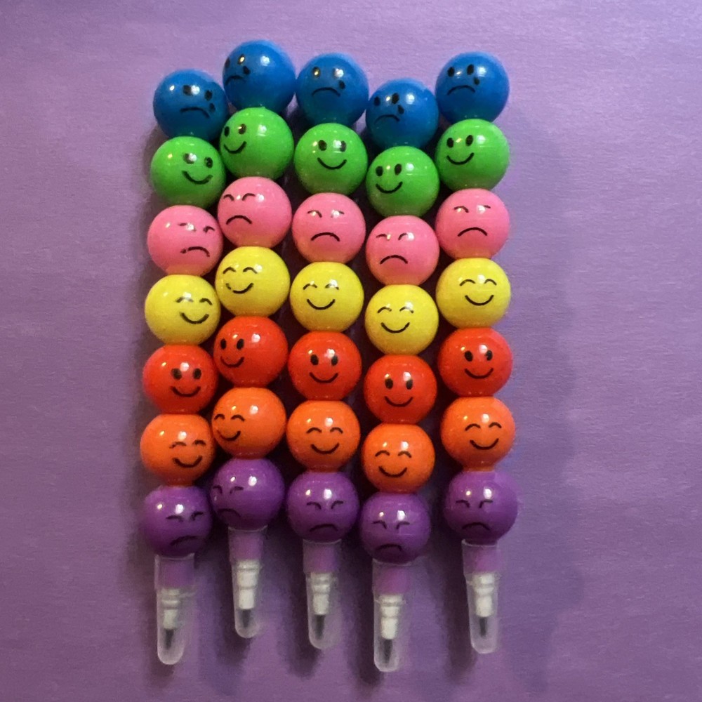 5 Stackable Faces Mechanical Pencils NEW