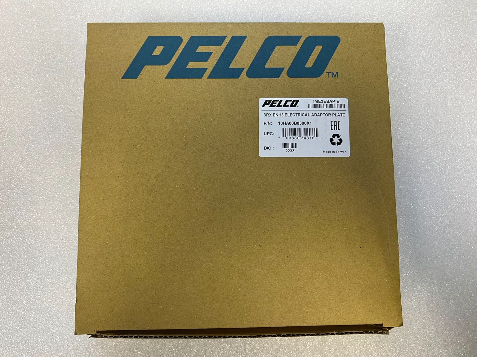 PELCO 10HA00B0300X1 IME3EBAP-E ELECTRICAL ADAPTOR PLATE SATIX ENHANCED 3 SERIES