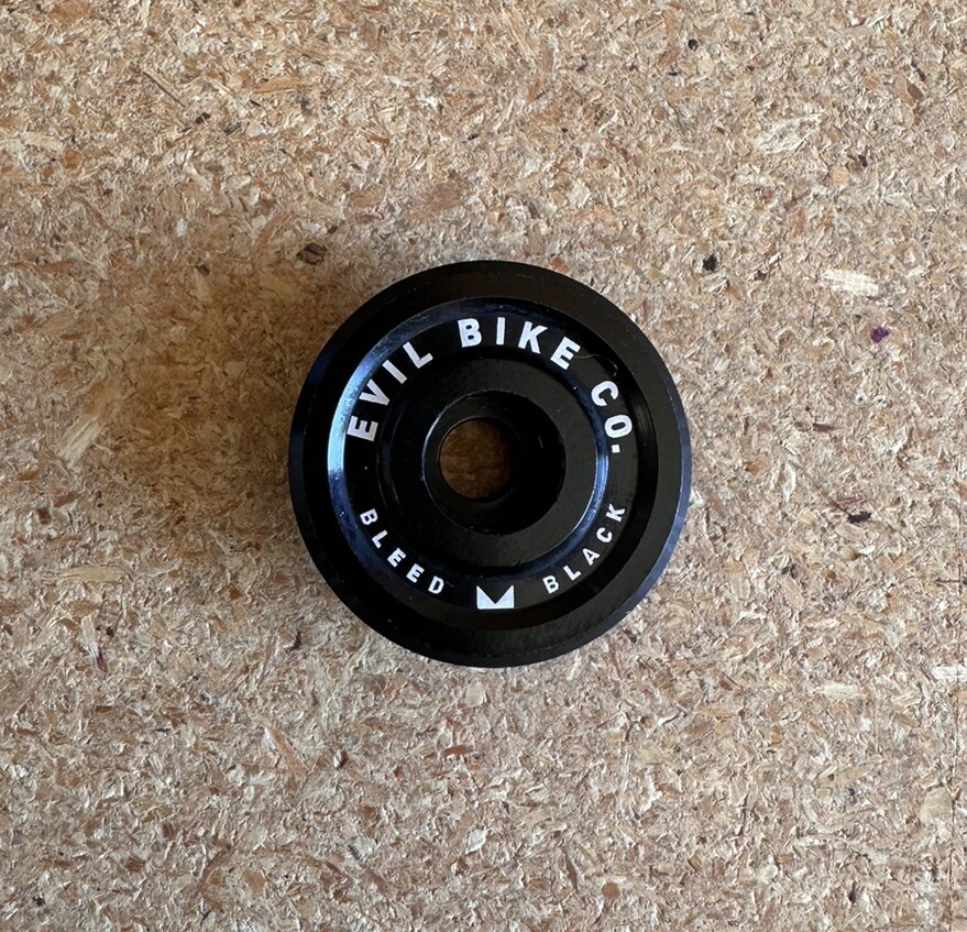 Evil Bike Co. Bleed Black Bike Bicycle Headset Stem Top Cap 1 1/8