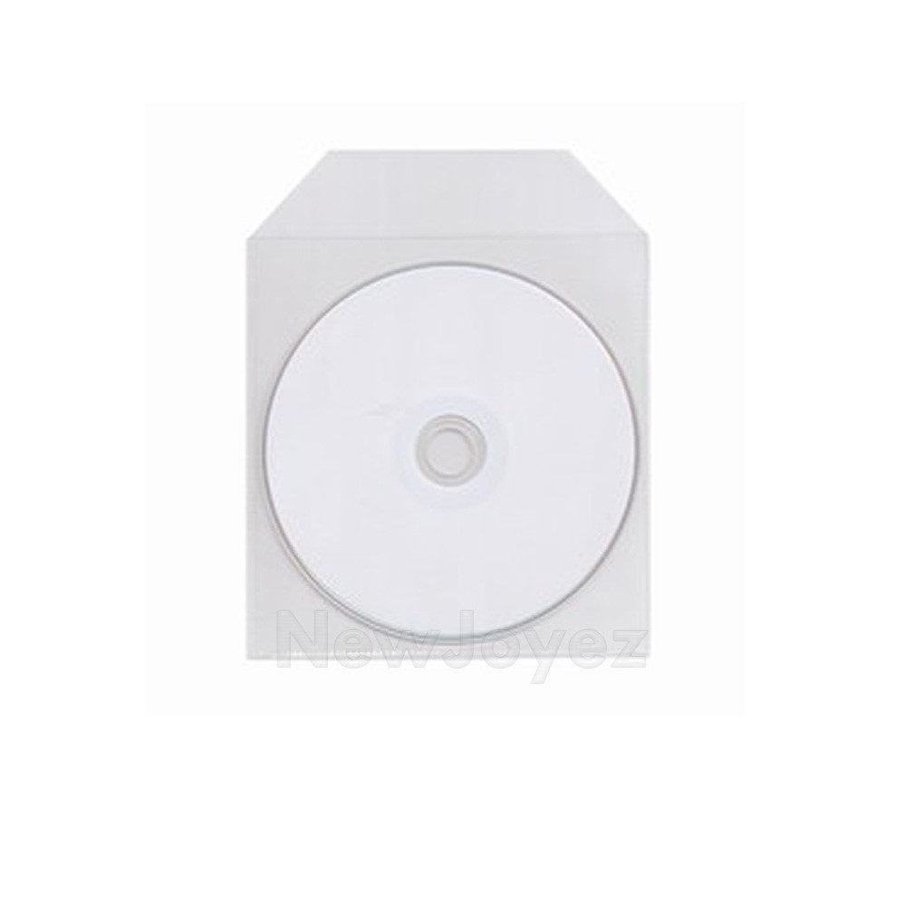 200 CPP Clear Plastic Sleeve Bag Envelope with Flap For CD DVD Disc 60 Microns