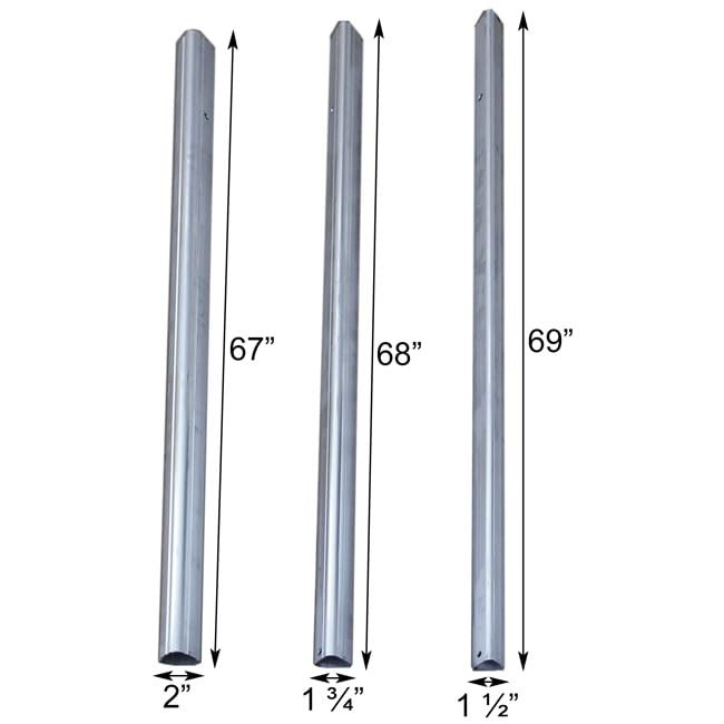 S&K Telescoping Purple Martin House Pole with Ground Socket, 15', Triangular ...