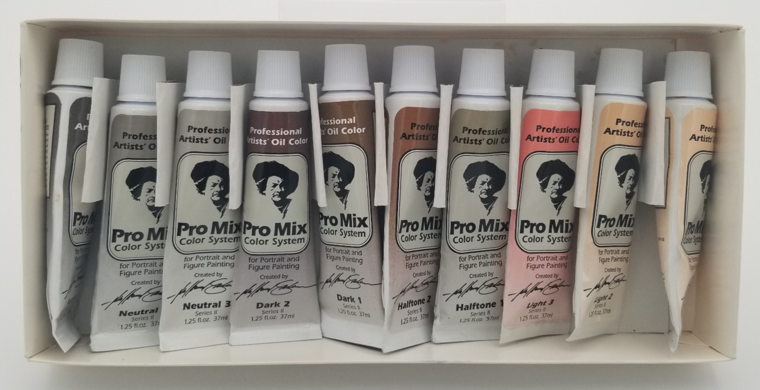 John Howard Sandens Pro Mix Oil Color System Flesh Color Spectrum 10 Tubes