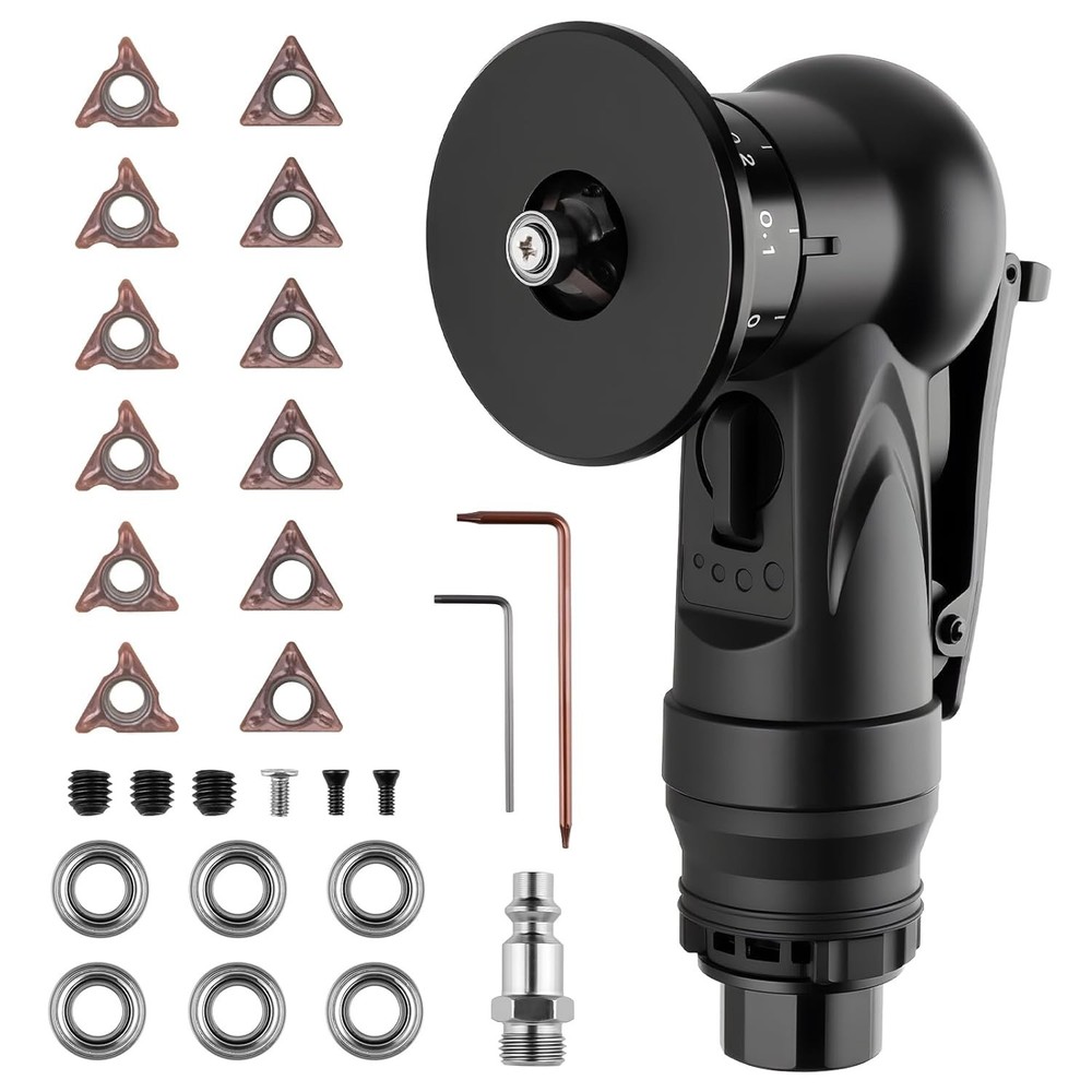 Pneumatic Chamfering Tool with 6 C-Angle and 6 R-Angle Blades