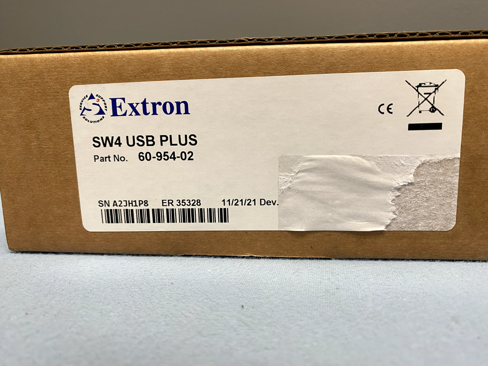 Extron SW4 USB PLUS Four Input USB Switcher with Emulation 60-954-02 NEW