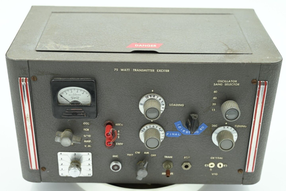 Vintage Ham Radio 75 WATT Transmitter Exciter