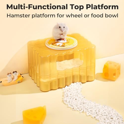 Hamster Sand Bath Container - Small Animal Bathroom Shower Rectangular White