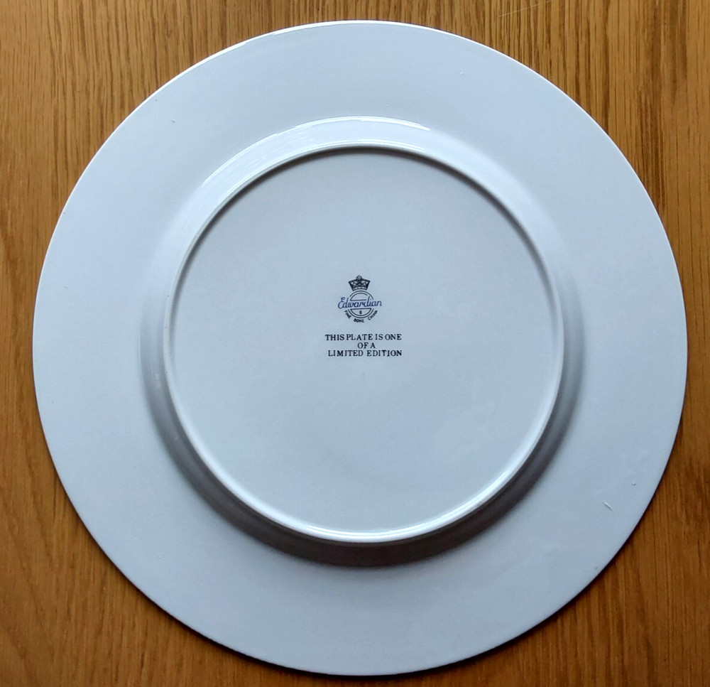 Commemorative Bone China Mining Plate Linby Colliery. Limited Ed.