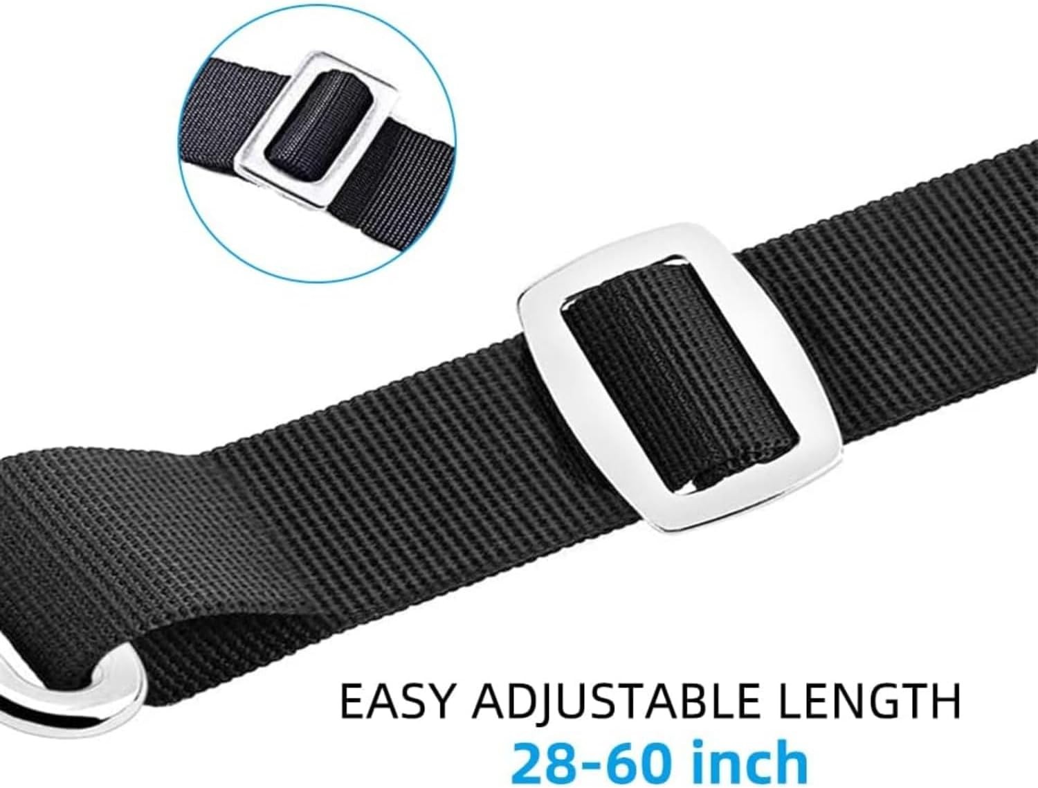 2 Pcs Adjustable Bimini Top Tie Down Webbing Straps with loop Snap hooks