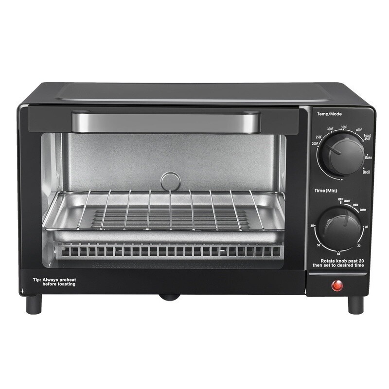 4 Slice Toaster Oven Baking Rack Pan Adjustable Timer 1050W Multi Function New