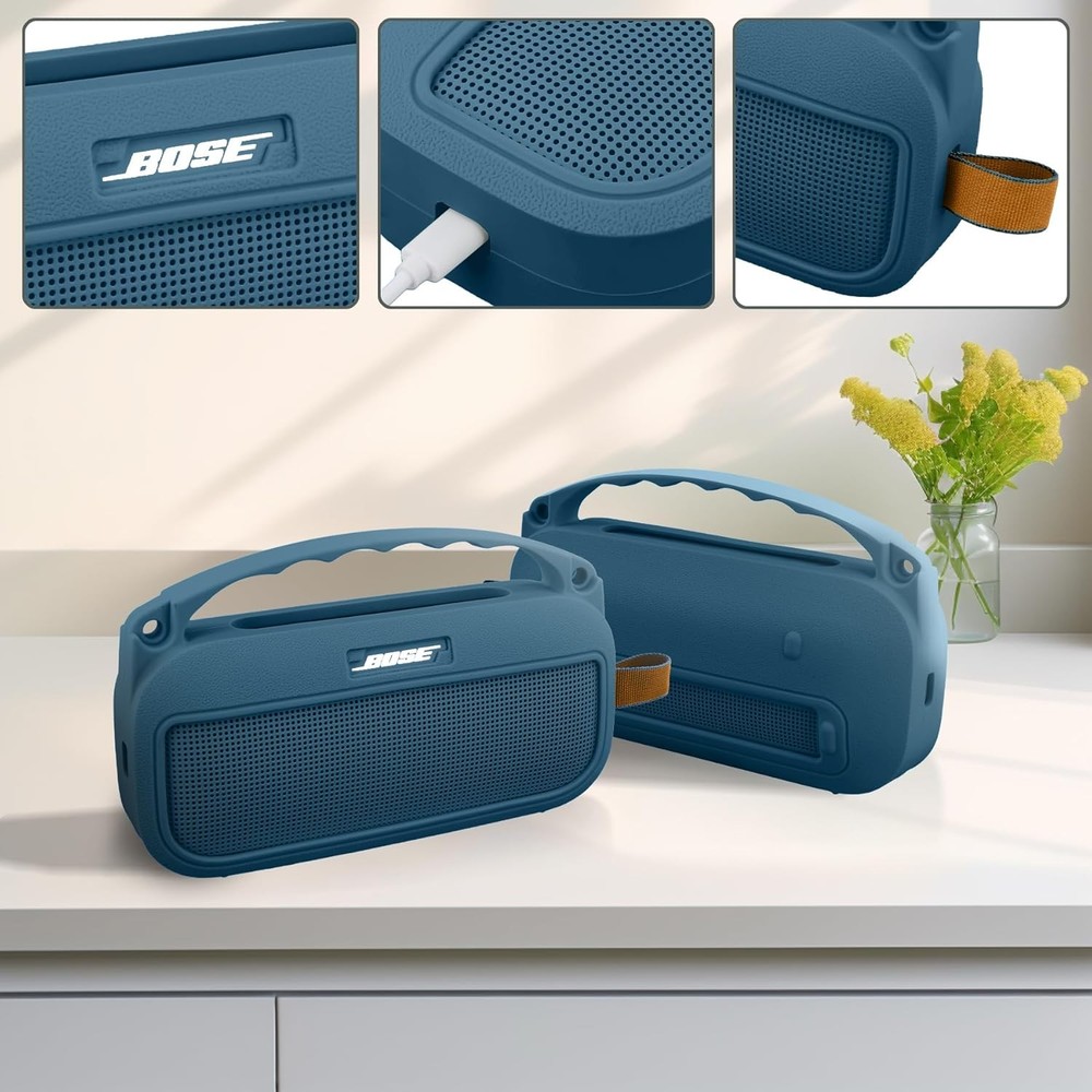 Silicone Speaker Protective Case Blue