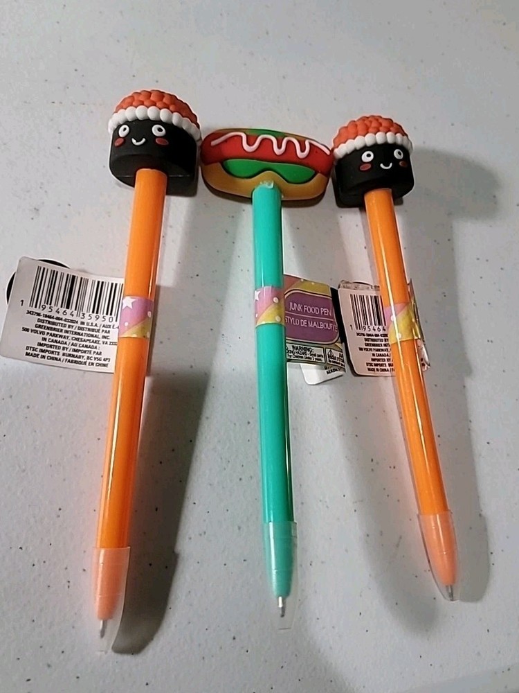 3 X Junk Food Pens