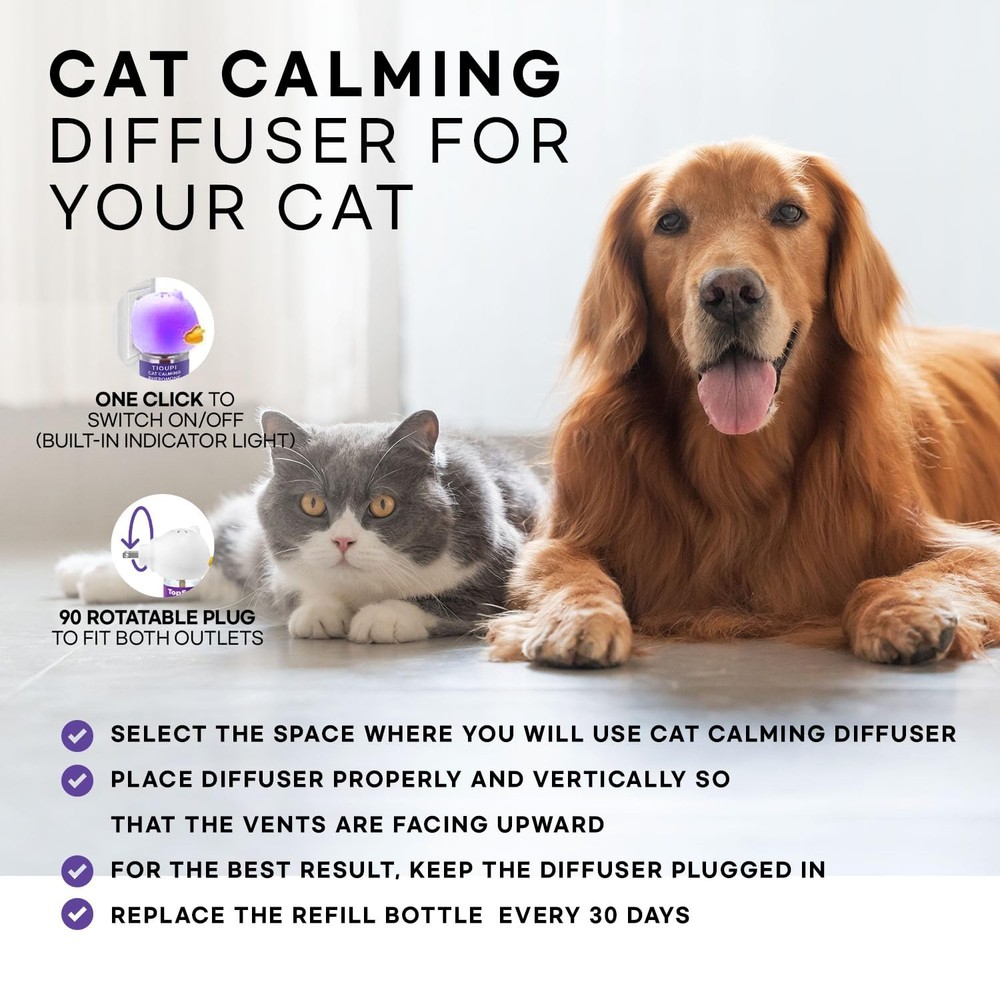 Cat Pheromones Calming Diffuser: 2 Diffusers & 2 Refills Top Value Kit – Cat ...