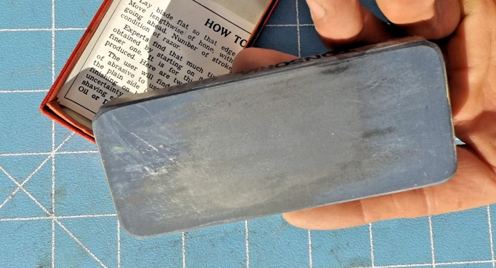 Used Tonsorial Gem Sharpening Stone with Original Box