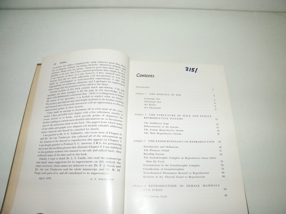 Comparative Reproductive Physiology Animals Man 1958