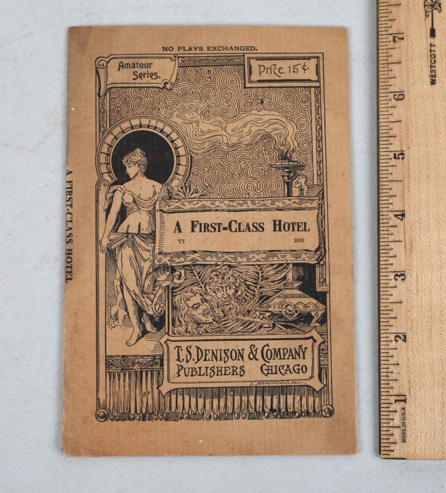 Vintage Denison & Co. Play Script Booklet A First Class Hotel
