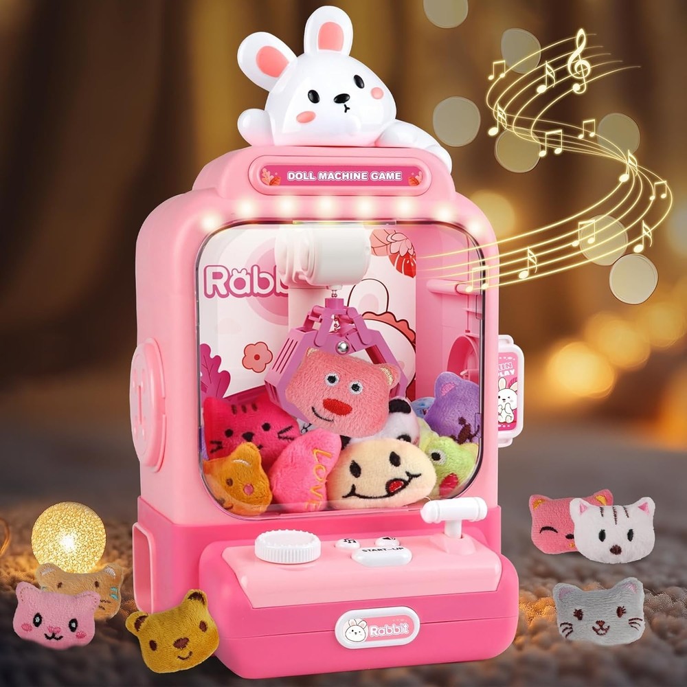 Mini Claw Machine for Kids, Lights & Sounds