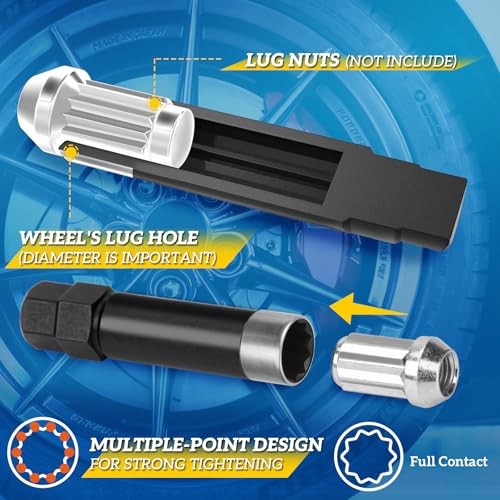 10 Spline Lug Nut Socket,Nut Socket Compatible with Bimecc 10-Spline 3 Pieces