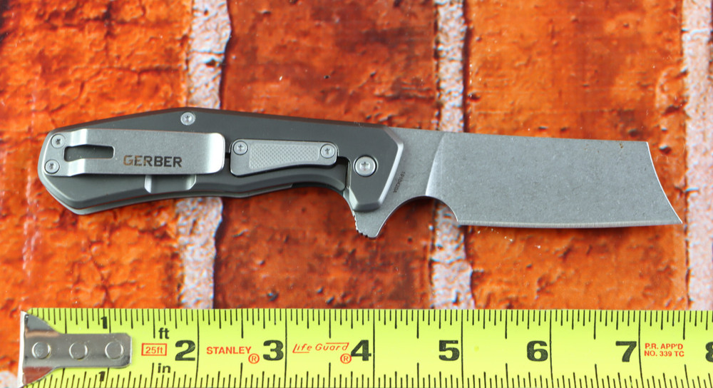 Gerber Asada Folding Knife Cleaver Onyx READ