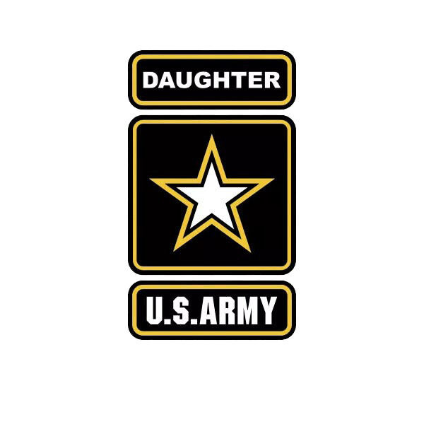 Military Daughter Sticker Decal