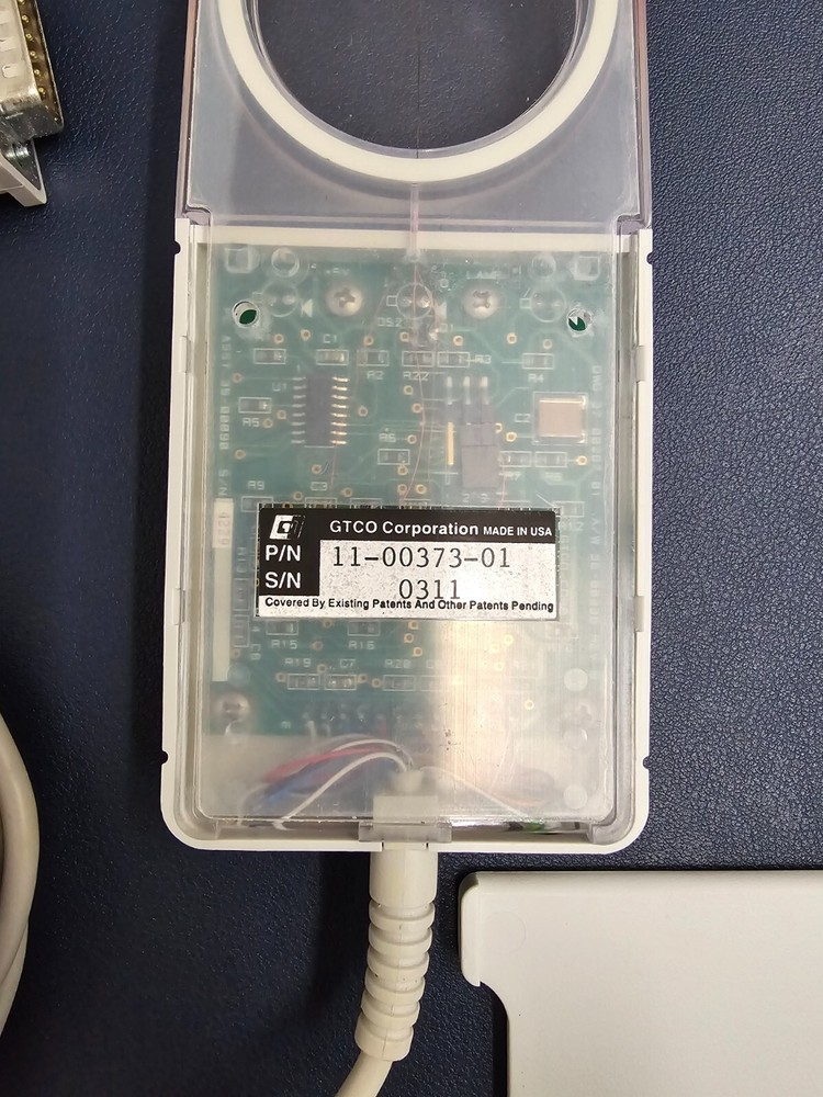 GTCO CALCOMP Corded 16-Button Cursor for AccuTab VI Surface-Lit