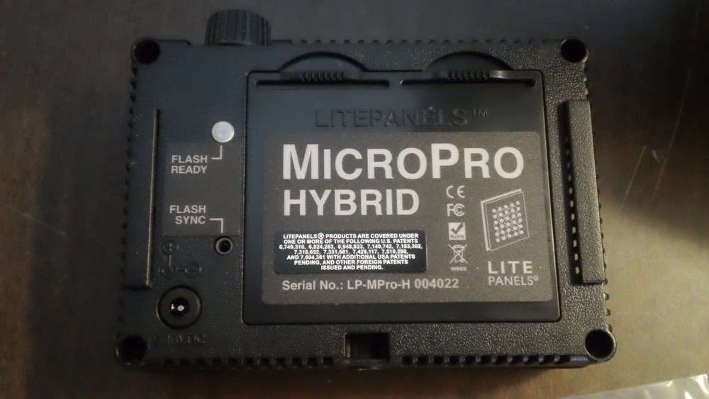 LitePanels MicroPro Hybrid Kit LED on-board Camera Light (LP MICROPROH)
