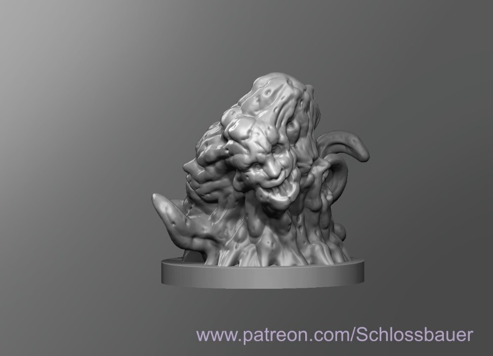 Oblex Spawn Creature Monster Manual 28mm Scale DND D&D Tabletop Miniature