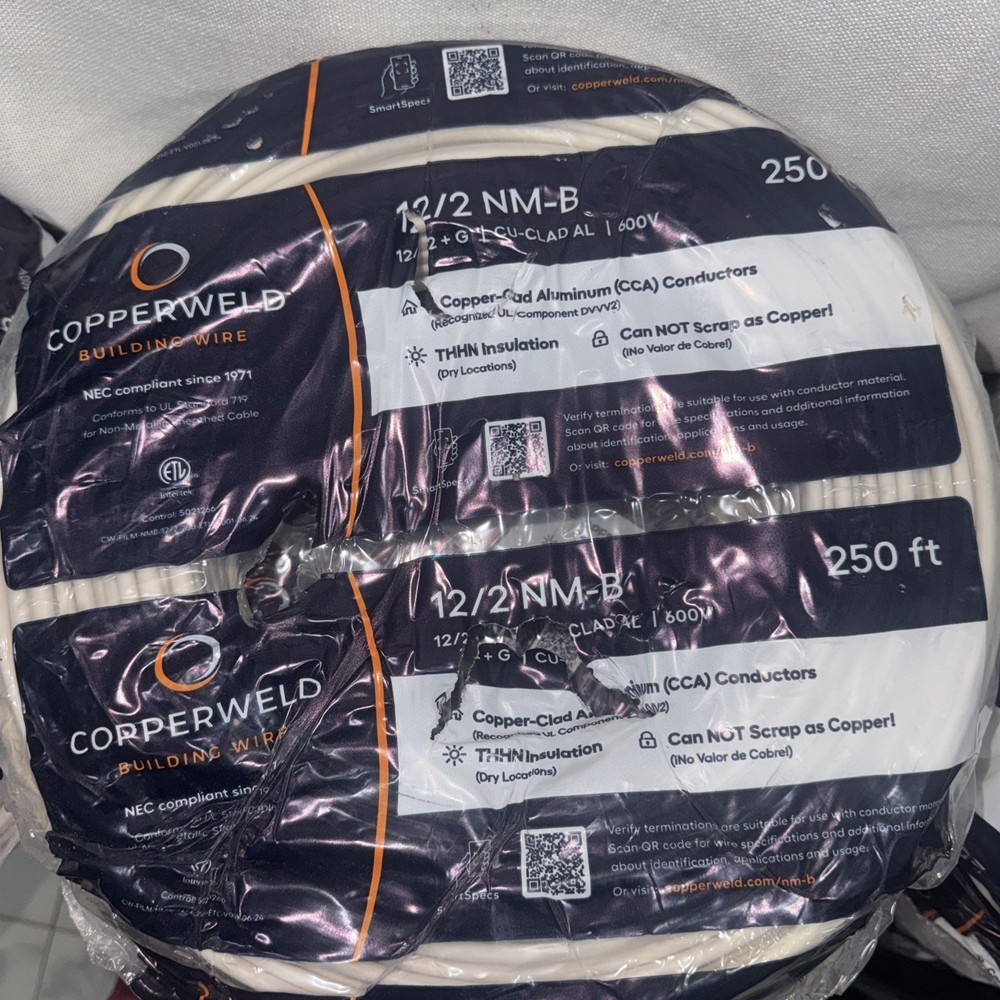 12/2 electrical wire 250 Ft