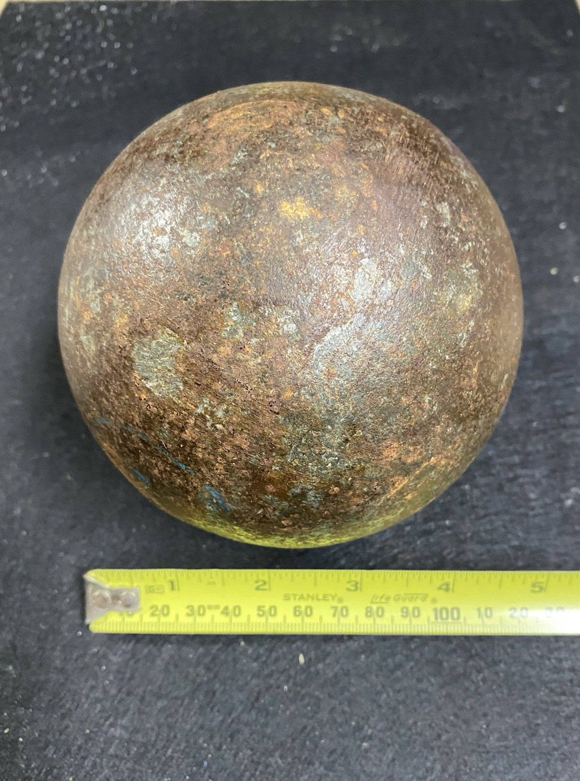 10 Ilb Antique Cast Iron Cannon Ball, Unknown War Era