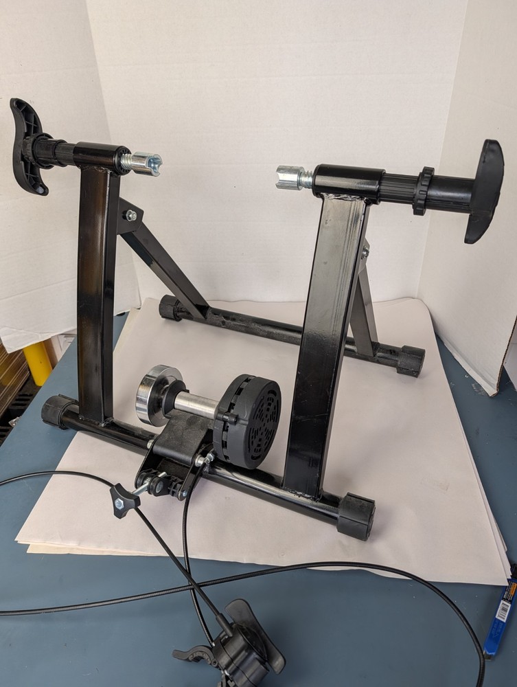 Magnetic indoor bicycle trainer stand With Handlebar Adjustment