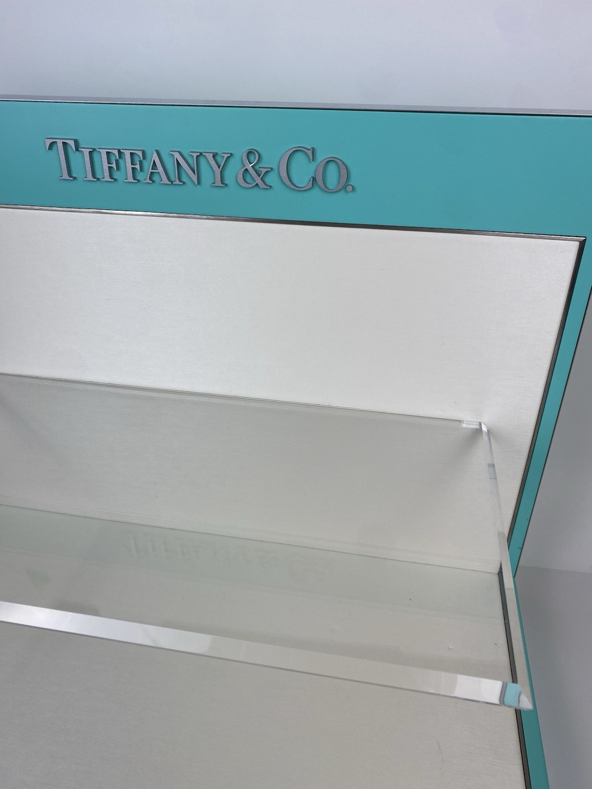 TIFFANY & CO COUNTER DISPLAY SHELF UNIT AUTHORIZED DEALER MADE IN ITALY