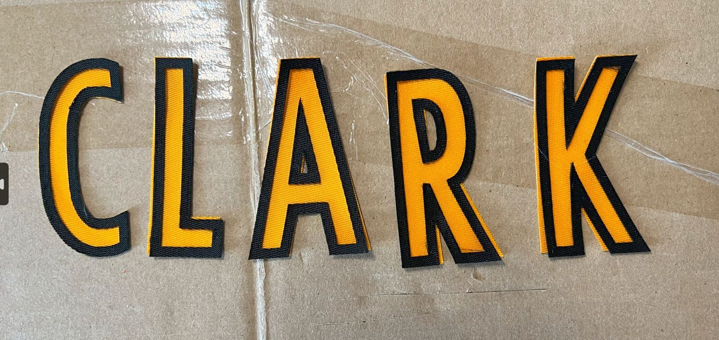 Pittsburgh Steelers Various Players UNSEWN Nameplates for your own Jersey