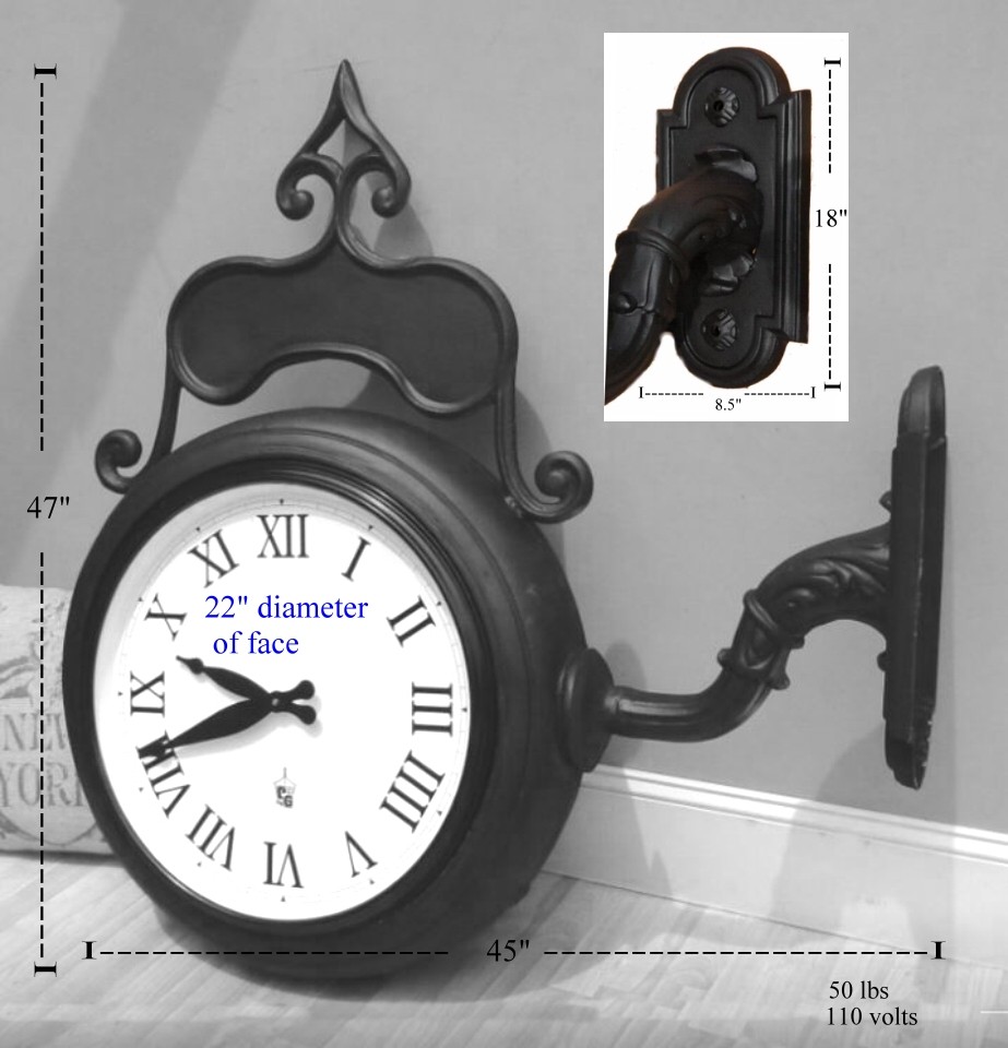 Wall Mounted Clock – Electric Main Street Town Clock