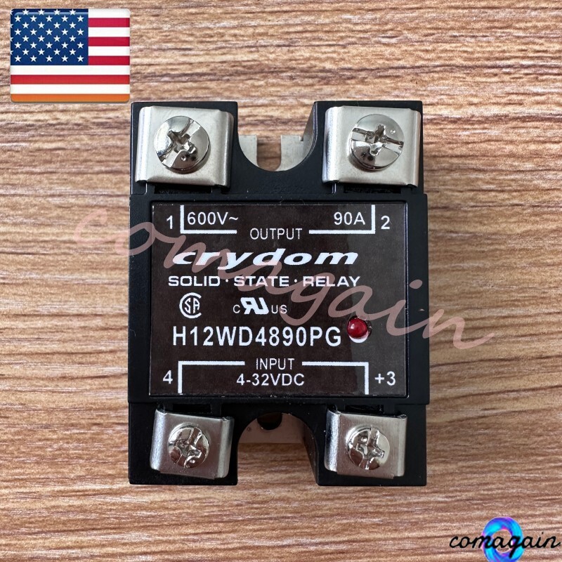 Solid State Relay For Crydom H12WD4890PG Module 4-32VDC 90A Load 600VDC