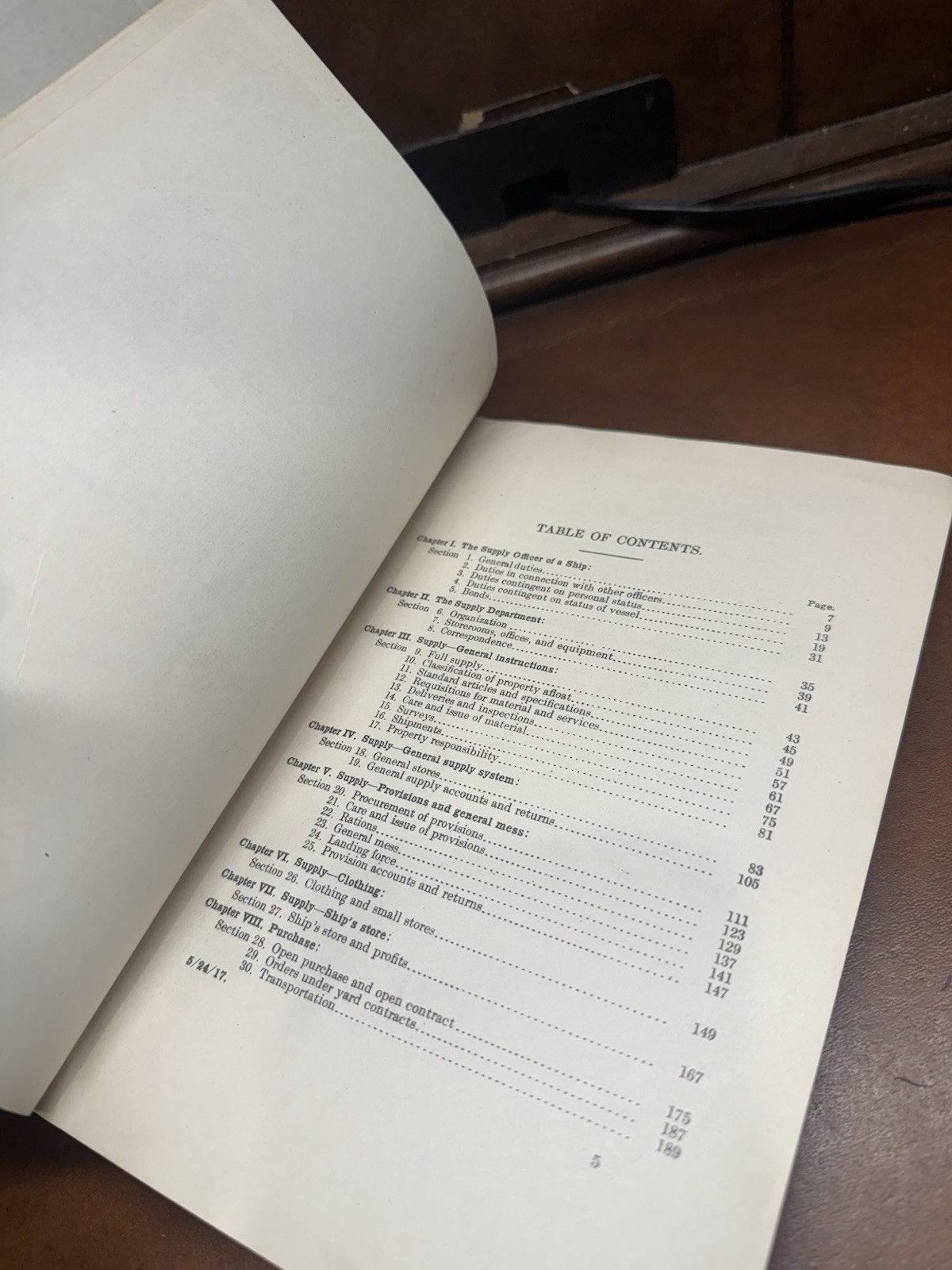 1917 BlueJacket's Manual for Supply Officers Afloat United States Navy