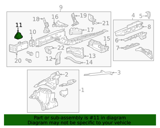 Genuine GM Front Support 87842197