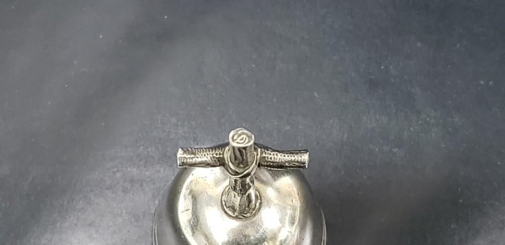 Antique Handmade Solid Sterling Silver Bell, 161.3 grams